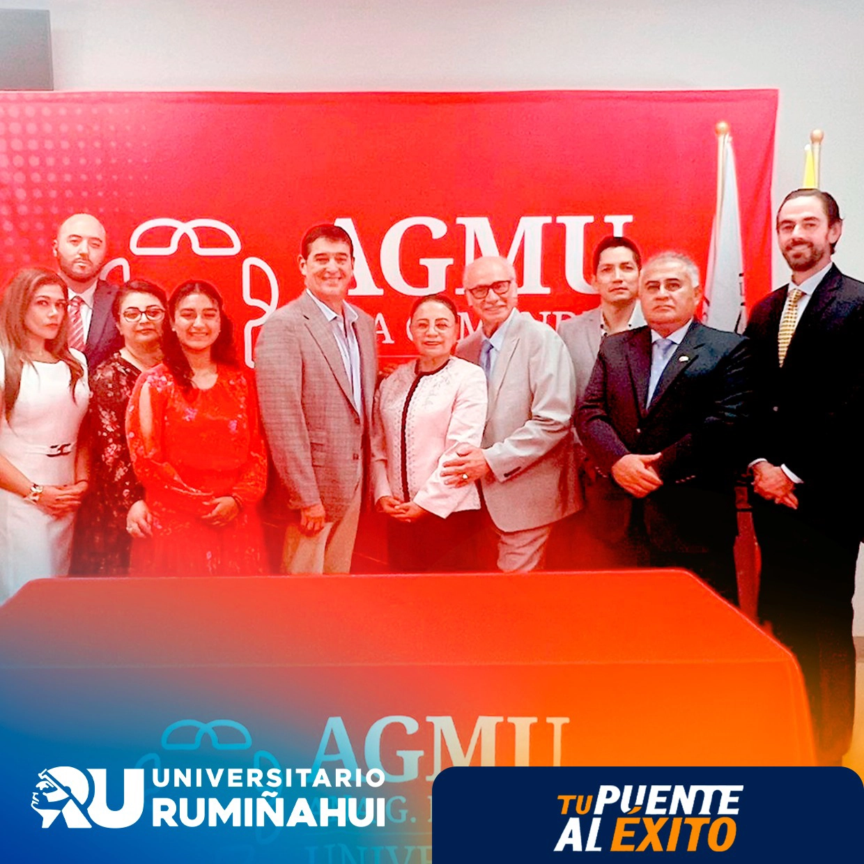 Autoridades del Universitario Rumiñahui y Ana G. Méndez University firman convenio para programas de doble titulación internaciona